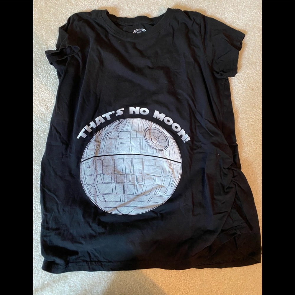 Maternity Death Star shirt